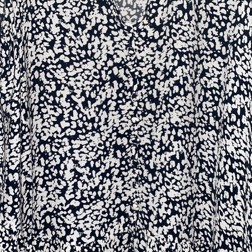 Zara Claris Black/White Print Mini Dress - Picture 11 of 14
